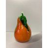 FRUTTO VETRO SOFFIATO MURANO Formia PERA GIALLO ARANCIONE VINTAGE ART GLASS '50s