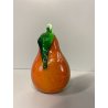 FRUTTO VETRO SOFFIATO MURANO Formia PERA GIALLO ARANCIONE VINTAGE ART GLASS '50s