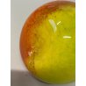 FRUTTO VETRO SOFFIATO MURANO Formia PERA GIALLO ARANCIONE VINTAGE ART GLASS '50s