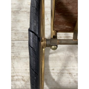 CARRELLO BAR MID CENTURY MODERN LEGNO OTTONE MANIGLIE DESIGNO MAZZA GOLF