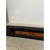 ANTICA CORNICE GUILLOCHE epoca 800 OLD LEGNO SCOLPITO EBANIZZATO 92X72cm RADICA