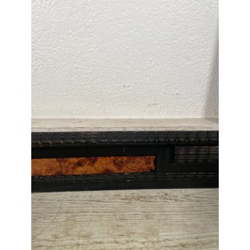 ANTICA CORNICE GUILLOCHE epoca 800 OLD LEGNO SCOLPITO EBANIZZATO 92X72cm RADICA