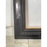 ANTICA CORNICE guillochè epoca 800 OLD LEGNO SCOLPITO EBANIZZATO 92X72cm RADICA