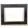 ANTICA CORNICE guillochè epoca 1800 OLD LEGNO SCOLPITO EBANIZZATO 92X72cm RADICA