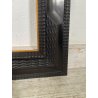ANTICA CORNICE guillochè epoca 1800 OLD LEGNO SCOLPITO EBANIZZATO 92X72cm RADICA