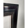 GRANDE ANTICA CORNICE GUILLOCHE epoca 800 LEGNO SCOLPITO EBANIZZATO 151 X 112 cm