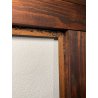 GRANDE ANTICA CORNICE GUILLOCHE epoca 800 LEGNO SCOLPITO EBANIZZATO 151 X 112 cm
