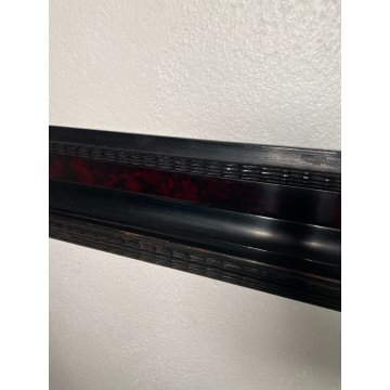 ENORME ANTICA CORNICE GUILLOCHE epoca 800 LEGNO SCOLPITO EBANIZZATO 151 X 112 cm