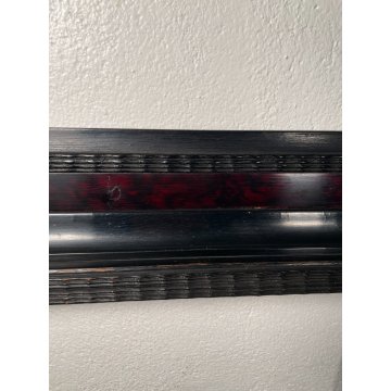 ENORME ANTICA CORNICE GUILLOCHE epoca 800 LEGNO SCOLPITO EBANIZZATO 151 X 112 cm