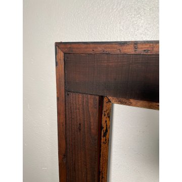 ENORME ANTICA CORNICE GUILLOCHE epoca 800 LEGNO SCOLPITO EBANIZZATO 151 X 112 cm