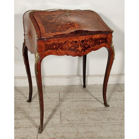 ANTICA RIBALTA MOSSA FRANCESE Luigi XV epoca 800 da centro INTARSIATA BRONZO