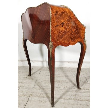 ANTICA RIBALTA MOSSA FRANCESE Luigi XV epoca 800 da centro INTARSIATA BRONZO