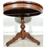 ANTICO TAVOLO SALOTTO ROTONDO ø 89 cm epoca 800 legno NOCE OLD WOOD TABLE pranzo