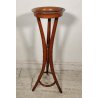ANTICO TRESPOLO PORTA VASO legno faggio EPOCA 900 STILE THONET treppiede STATUA