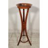 ANTICO TRESPOLO PORTA VASO legno faggio EPOCA 900 STILE THONET treppiede STATUA
