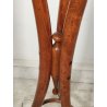 ANTICO TRESPOLO PORTA VASO legno faggio EPOCA 900 STILE THONET treppiede STATUA