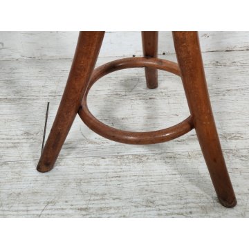 ANTICO TRESPOLO PORTA VASO legno faggio EPOCA 900 STILE THONET treppiede STATUA