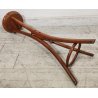 ANTICO TRESPOLO PORTA VASO legno faggio EPOCA 900 STILE THONET treppiede STATUA