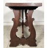 ANTICO TAVOLO a LIRA FRATINO epoca 1800 TAVOLINO LEGNO NOCE consolle RETTANGOLO