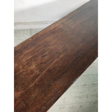 ANTICO TAVOLO a LIRA FRATINO epoca 1800 TAVOLINO LEGNO NOCE consolle RETTANGOLO