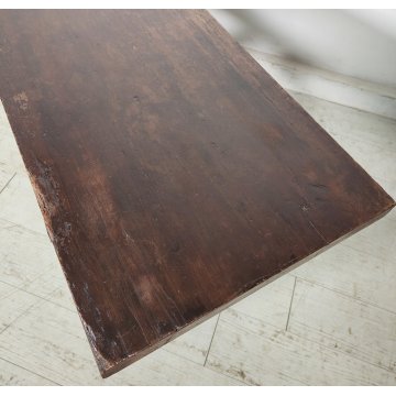 ANTICO TAVOLO a LIRA FRATINO epoca 1800 TAVOLINO LEGNO NOCE consolle RETTANGOLO