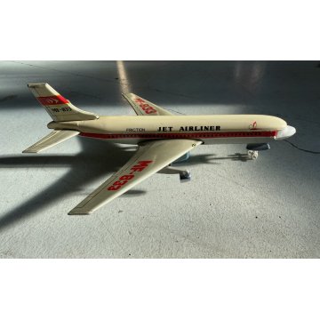 GIOCO LATTA VINTAGE AEREO FRICTION Jet Airliner BOEING MF-833 FUNZIONA CHINA '60