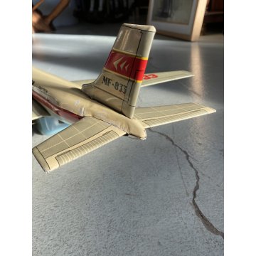 GIOCO LATTA VINTAGE AEREO FRICTION Jet Airliner BOEING MF-833 FUNZIONA CHINA '60