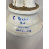 STATUINA FIGURA Pierrot 1846 PORCELLANA CAPODIMONTE Roberto Brambilla 30 cm/h