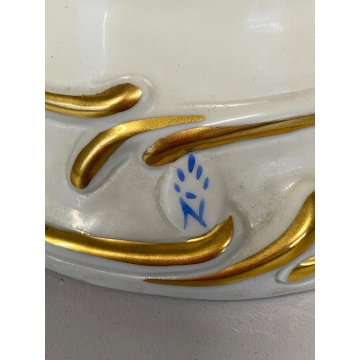 STATUINA FIGURA Pierrot 1846 PORCELLANA CAPODIMONTE Roberto Brambilla 30 cm/h