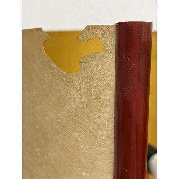 LAMPADA Stilnovo DESIGN R Beretta A Macchi Cassia 2 LUCI METALLO GHISA PERGAMENA