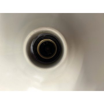 LAMPADA PARETE SOFFITTO Stilnovo "Disco" DESIGN G. Gorgoni METALLO BIANCO ø 39cm