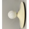 LAMPADA PARETE SOFFITTO Stilnovo "Disco" DESIGN G. Gorgoni METALLO BIANCO ø 39cm
