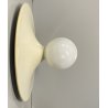 LAMPADA PARETE SOFFITTO Stilnovo "Disco" DESIGN G. Gorgoni METALLO BIANCO ø 39cm