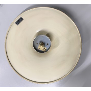 LAMPADA SOFFITTO PARETE Stilnovo DISCO DESIGN G. Gorgoni METALLO BIANCO ø 39cm