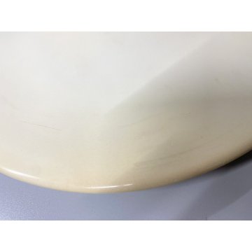 LAMPADA SOFFITTO PARETE Stilnovo DISCO DESIGN G. Gorgoni METALLO BIANCO ø 39cm