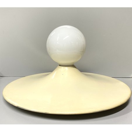 LAMPADA DISCO WALL CEILING LAMP Stilnovo DESIGN G. Gorgoni METALLO BIANCO ø 39cm