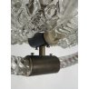 ANTICO LAMPADARIO BAROVIER & TOSO ANNI 40 VETRO MURANO FOGLIE TRASPARENTI OTTONE