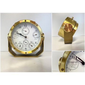 RARO BAROMETRO NAUTICO VINTAGE Chronometerwerke WEMPE Hamburg OTTONE FUNZIONANTE