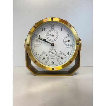 RARO BAROMETRO NAUTICO VINTAGE Chronometerwerke WEMPE Hamburg OTTONE FUNZIONANTE