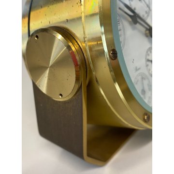RARO BAROMETRO NAUTICO VINTAGE Chronometerwerke WEMPE Hamburg OTTONE FUNZIONANTE