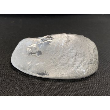 SCULTURA CRISTALLO VINTAGE CIVETTA GUFO DESIGN Mats Jonasson 10x3cm/h SVEZIA '80