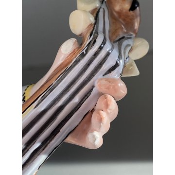 SCULTURA MAIOLICA La Freccia Tosin ROMANITICO FUTURISTA BIMBO PAGGIO MUSICO '900