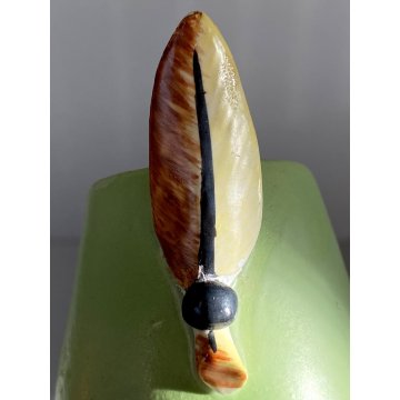 SCULTURA MAIOLICA La Freccia Tosin ROMANITICO FUTURISTA BIMBO PAGGIO MUSICO '900