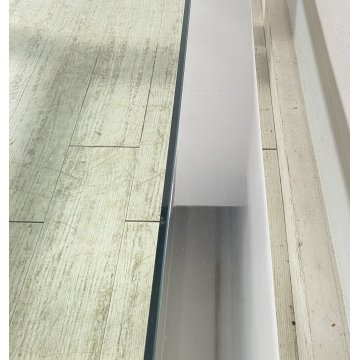 TAVOLINO SALOTTO Sergio Mazza ANNI 70 Cinova ACCIAIO CROMATO VETRO TABLE DESIGN