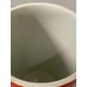 VASO CERAMICA CILINDRICO DESIGN Richard Ginori  ARANCIONE ø 8 x 15,5 cm/h '70s