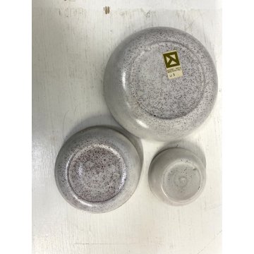 SET 3 CIOTOLE GRES CERAMICA Nove DESIGN Alessio Tasca MINIMALISTA ø 9/12/17cm CA