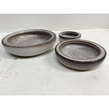 SET 3 CIOTOLE GRES CERAMICA Nove DESIGN Alessio Tasca MINIMALISTA ø 9/12/17cm CA