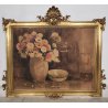 ANTICO QUADRO DIPINTO ACQUERELLO G. Lentini EPOCA 1937 NATURA MORTA vaso fiori