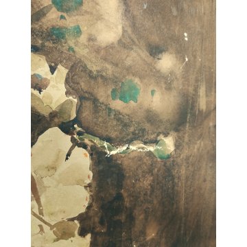 ANTICO QUADRO DIPINTO ACQUERELLO G. Lentini EPOCA 1937 NATURA MORTA vaso fiori