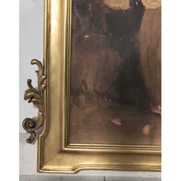 ANTICO QUADRO DIPINTO ACQUERELLO G. Lentini EPOCA 1937 NATURA MORTA vaso fiori